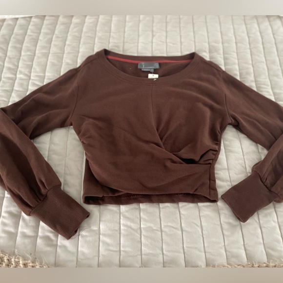 Anthropologie cropped sweatshirt size XS - Picture 5 of 6